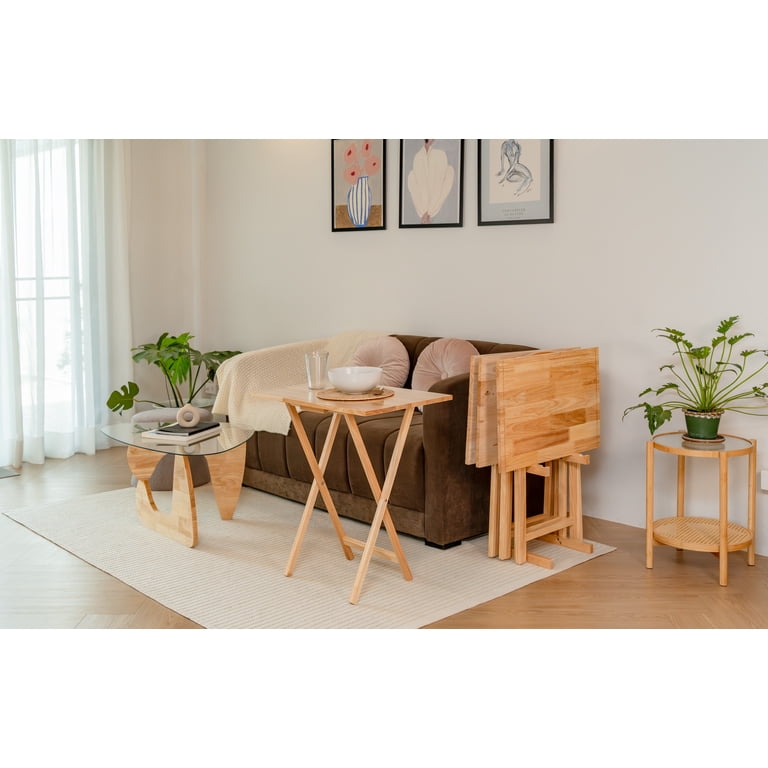 Mainstays 5-Piece Farmhouse XL Oversized Rubberwood Folding TV