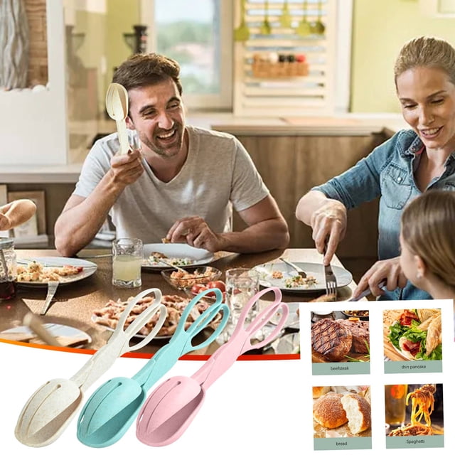 Pinzas de barbacoa de acero inoxidable con clip de cierre - Pinzas de cocina de 11" para barbacoas, horneado y picnics