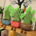 thumbnail image 3 of Lifelike Plush Fortune Tree Toy Stuffed Pine Bearded Trees Bamboo Potted Plant Decor Desk Window Decoration Gift For Home Kids, 3 of 5