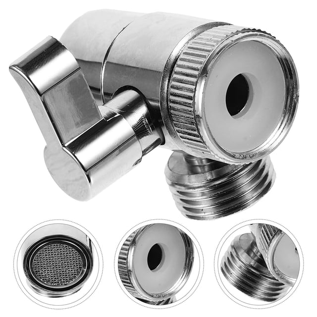 TABLZONE Valvula Desviadora Para Bañera De Metal Color Plata Para Control De Agua Múltiple