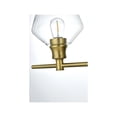 thumbnail image 4 of Living District Gene 4 Light Satin Gold And Clear Glass Wall Sconce, 4 of 8