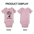 thumbnail image 3 of Sorry I Can't I Have Plans With My Rottweiler Love Pet Dog Cute Baby Bodysuit (Pink, 18-24 Months), 3 of 5