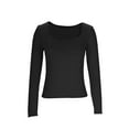 thumbnail image 2 of Ashirexll Womens Long Sleeve T Shirts Winter Tops for Casual Solid Color Round Neck Loose Fitting Fall Winter Blouse, 2 of 4