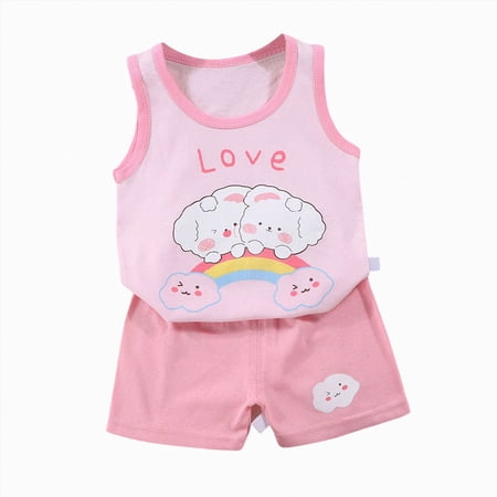 CAICJ98 Toddler Baby Boy Summer Clothes 3 6 12 18 24 Months 2T 3T 4T 5T Boys Outfits 2Pcs Dinosaur Print Sleeveless Tank Tops and Shorts Set (Light Purple 3-4 Years)