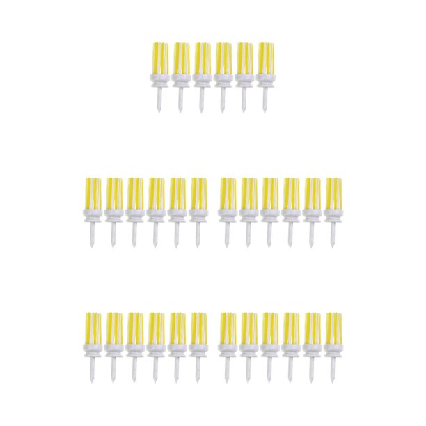 Naiovety 6 piezas de camisetas de golf de Profesional de moda Golfing Telémetro deportivo Accesorios Golf Lana Clavo de plantación 70 mm 70mm bianco giallo 5piezas Naiovety CBP193713