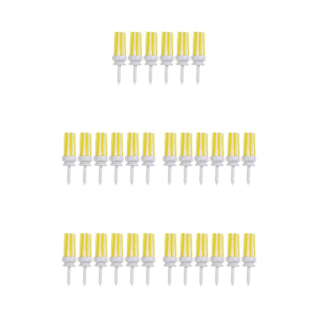 Eigraketly 6 piezas de tees de golf, golf profesional, telémetro deportivo al aire libre, clavos de bola, clavo de plantación de lana de Golf, 70mm, 70mm bianco giallo 5piezas Eigraketly CBP193713