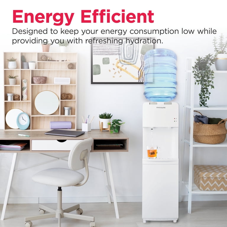 Water service エコフレンドリー ホワイト Frigidaire Top Load Water Dispenser EFWC498, Hot and Cold, White