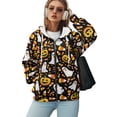 thumbnail image 5 of COEQINE Women's Full Zip Up Hoodie Oversized Sweatshirts Mandala Purple Pattern Long Sleeve Fashion Jacket for Women Y2K Tops with Pockets Fall Casual Hooded Wear, XS, 5 of 7