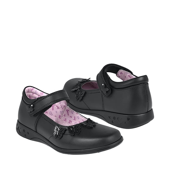 Zapatos Escolares Niña Bambino Bm9065-a4 Piel Ngo 18-21