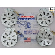 4 Mechanical Fisher's Yo Yo Fishing Reels -Package of 4 Reels- Yoyo Fish Trap -(FLAT TRIGGER MODEL)
