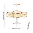 thumbnail image 3 of Fesfesfes Kids Jazz Drum Set Beginner Practice Drum Realistic Percussion Instrument with Sticks Early Education Musical Toy for Children Simulated Design, 3 of 5