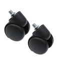 thumbnail image 3 of TEHAUX 2 Pcs Small Wheels Furniture Black For Home Use In Round Shape, 3 of 6