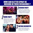 thumbnail image 3 of Spray, Sparkly Glow 60ml Spray de brillo para el cabello y el cuerpo para una de, 3 of 9