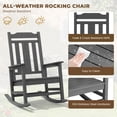 thumbnail image 6 of SERWALL Oversized Outdoor Rocking Chairs Set of 2 for Adults, HDPE All Weather Patio Rockers for Porch Garden Lawn, Grey, 6 of 10