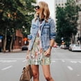 thumbnail image 4 of Fotbe Autumn Garden Vestido de Verano sin Mangas para Mujer – Vestido Midi Línea A, Estilo Camiseta Floral, Vestido Playero Casual y Fluido, 4 of 7