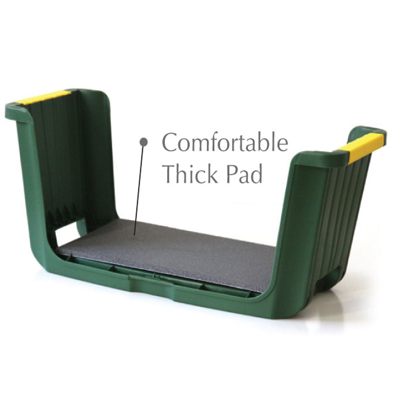 Miracle Gro 4 in 1 Roll N Kneel Plastic Garden Cart Stool Kneepad, Green