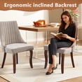 thumbnail image 6 of MIKIBAMA Modern Upholstered Accent Chair, Beige Velvet, Set of 2 for Dining Room, 6 of 6