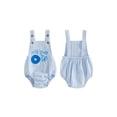 thumbnail image 2 of BemeyourBBs Half Way to One Clothes Baby Boy Girl 1/2 Half Birthday Outfit 1st Birthday Clothes Summer Romper 1/2 Embroidery Sleeveless Bodysuit Jumpsuit Playsuit, 2 of 9