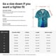 thumbnail image 5 of Balery Beautiful Blue Peacock Camisa Casual de Manga Corta con Botones para Hombre, Texturizada, Estilo Cubano, para Playa, Verano-Small, 5 of 5