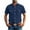 Navy^, variant on Jjayotai George Shirts for Men Button Down, Men's Fashionable Vintage Solid Color Casual Short Sleeve Turndown Collar Shirt with Pocket, Classic Tees for Men