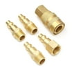Kit De 10 Raccords Rapides Milton HighFlowPRO 1/4" NPT Bleu - Pour Compresseur Air