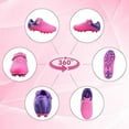 thumbnail image 5 of Vizari Loma Hook and Loop Junior Firm Ground Soccer Cleats for Kids – Comfortable, Durable, and Stylish Football Shoes for Boys and Girls, Pink/Purple, 2, 5 of 7