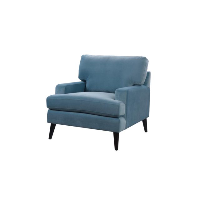 Enzo Recessed Arm Lawson Accent Chair Arctic Blue