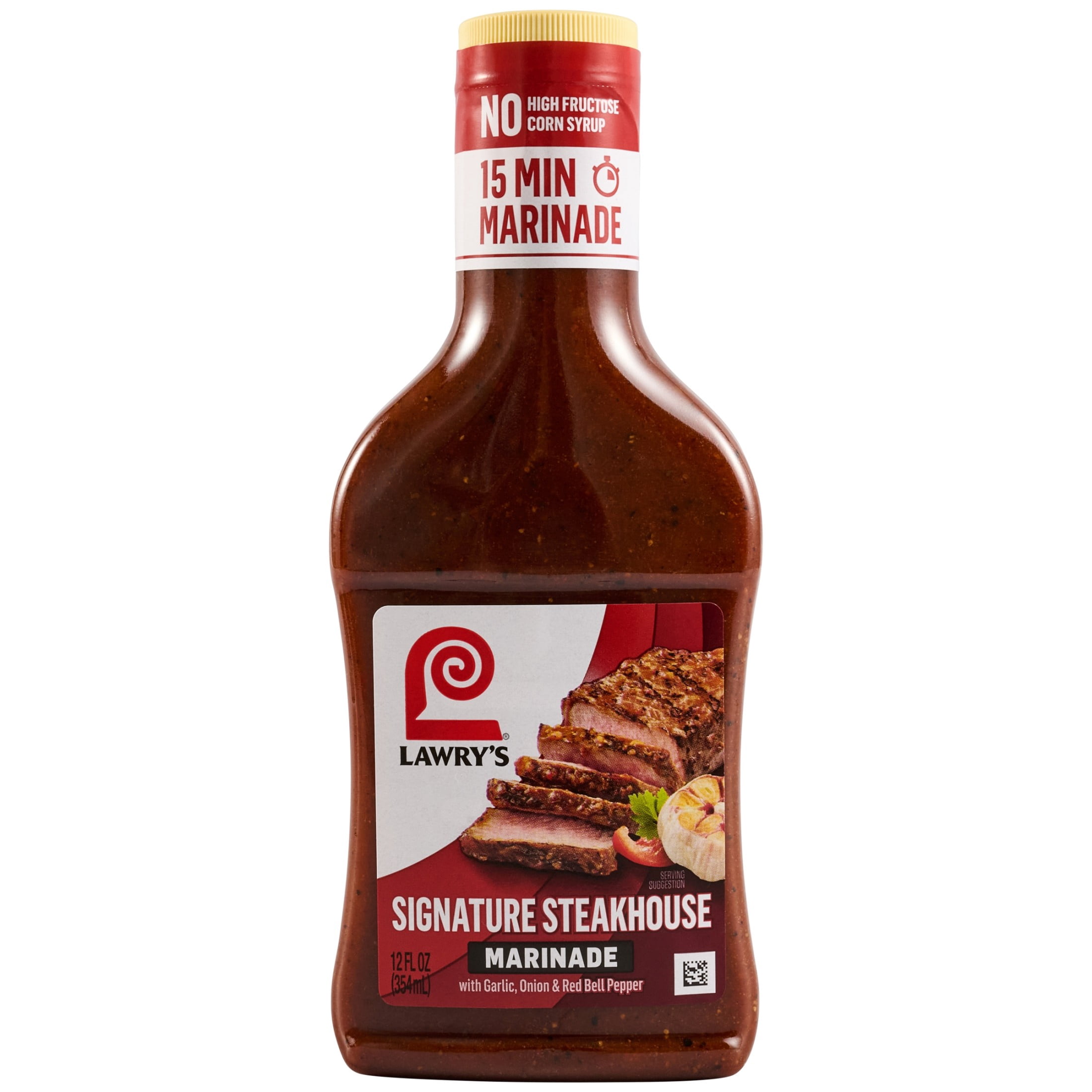 (6 pack) Lawry's Signature Steakhouse Marinade, 12.0 fl oz Bottle