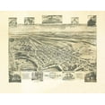 thumbnail image 2 of Fowler 32x26 Gold Ornate Wood Framed with Double Matting Museum Art Print Titled - Newville Pennsylvania - Fowler 1903, 2 of 4