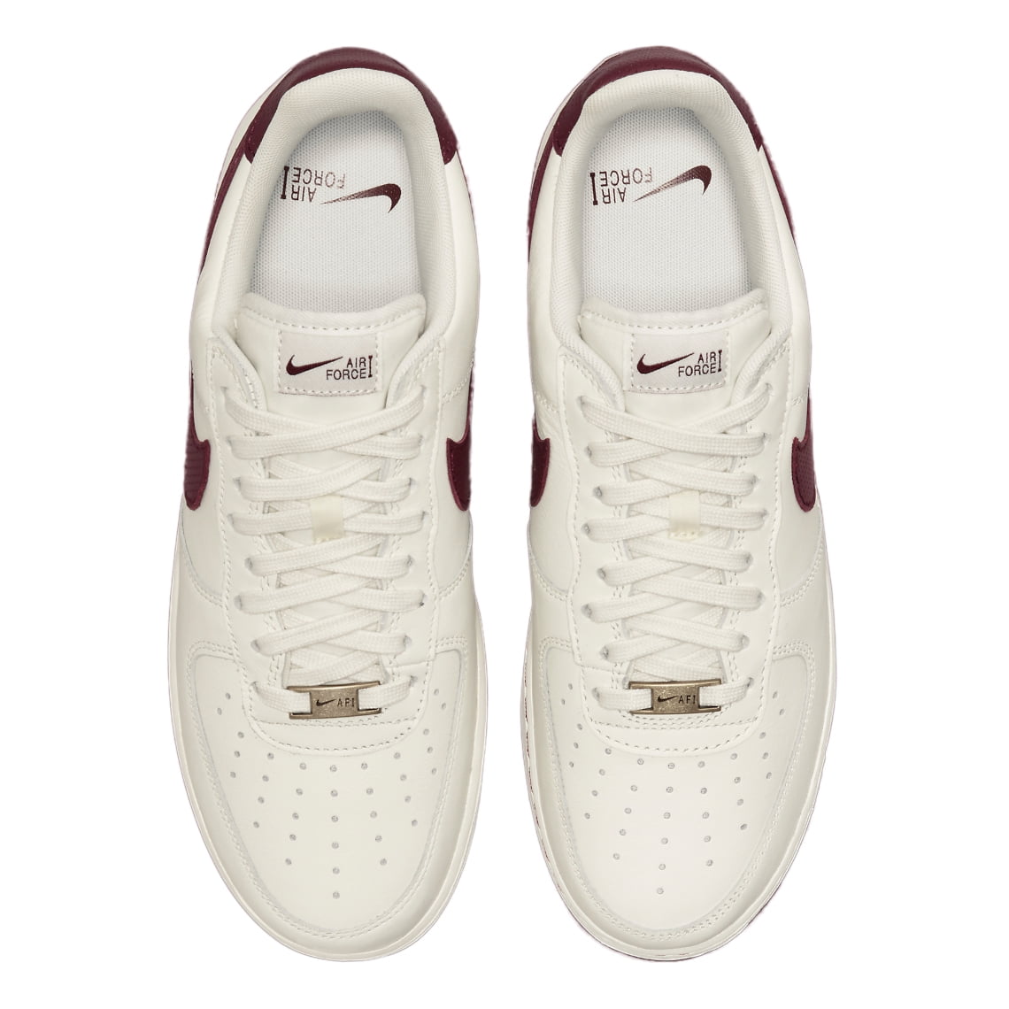 Nike Air Force 1 Low White Maroon Leather Men’s Size 8 DB4455-100 DB4455-100] Mens Nike Air Force 1 Low  main image 2