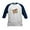 Navy/White, variant on - Nerf Nation Baseball Jersey - Kids Cotton Baseball Jersey, 3/4 Sleeve Shirt