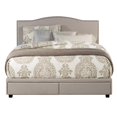 thumbnail image 3 of Bowery Hill Furniture Upholstered King Storage Bed Fog Fabric, 3 of 14