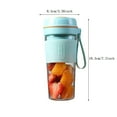 thumbnail image 3 of Of Home Appliances USB Rechargeable Fresh 270ml Mini Size Juicer Portable Shakes Cup 50w With Strong Power For Travel Kitchen And Camping Gifts/ Portable Juicer Blue A, 3 of 7