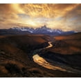 thumbnail image 2 of Zhang, Yan 16x15 White Modern Wood Framed Museum Art Print Titled - View From The Gorge, 2 of 4