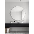 thumbnail image 3 of Elegant Decor Round pivot mirror 30 inch in silver, 3 of 9