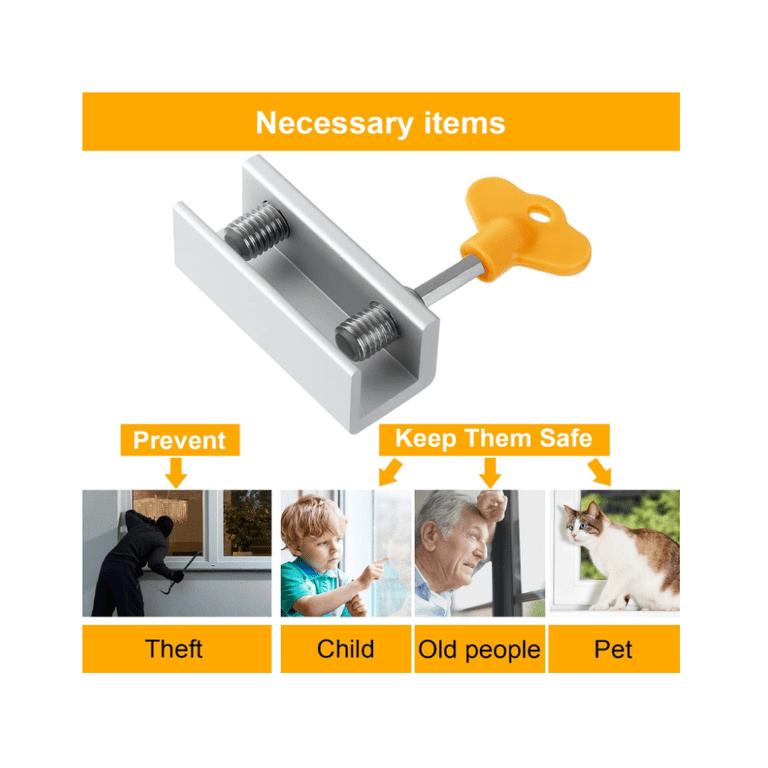 Hotel Door Lock 4 Sets With Key – Child Safety Security Locks For Up ...