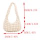 thumbnail image 1 of Bolso de hombro con burbujas para mujer, bolsa de hombro de Color sólido, informal, plisado, a la moda, de diseñador, para las axilas xuanjing  unisex, 1 of 2