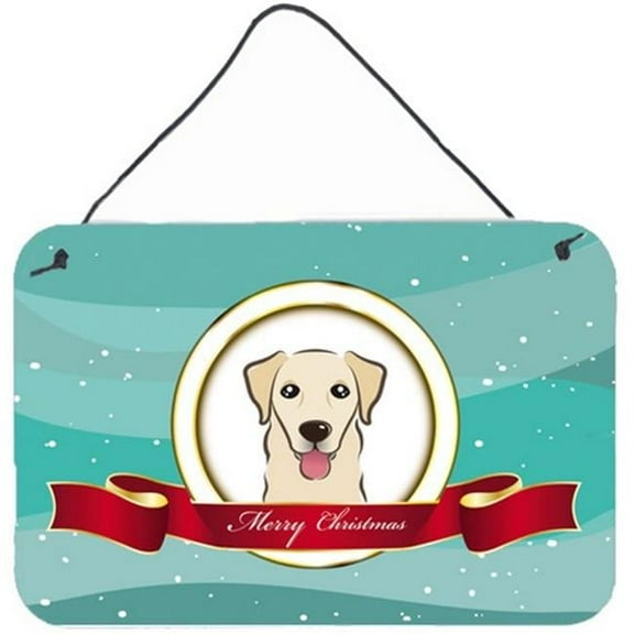 Carolines Treasures BB1562DS812 Golden Retriever Merry Christmas Wall and Door Hanging Prints
