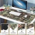 thumbnail image 6 of Aesthetics Large Mouse Pad with Wrist Support 4 in1 Set, XXL Big Game Mousepad + Keyboard Wrist Rest + Mouse Wrist Rest Pad +Coaster Gaming Mat for Home Office Computer I Green Plants and Black Cat, 6 of 14