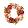 thumbnail image 2 of Spring Leaf Wreath Plastic Artificial Home Decoration for Front Door Window Mantel Wedding Party Year Round Low Maintenance Gift, 2 of 8