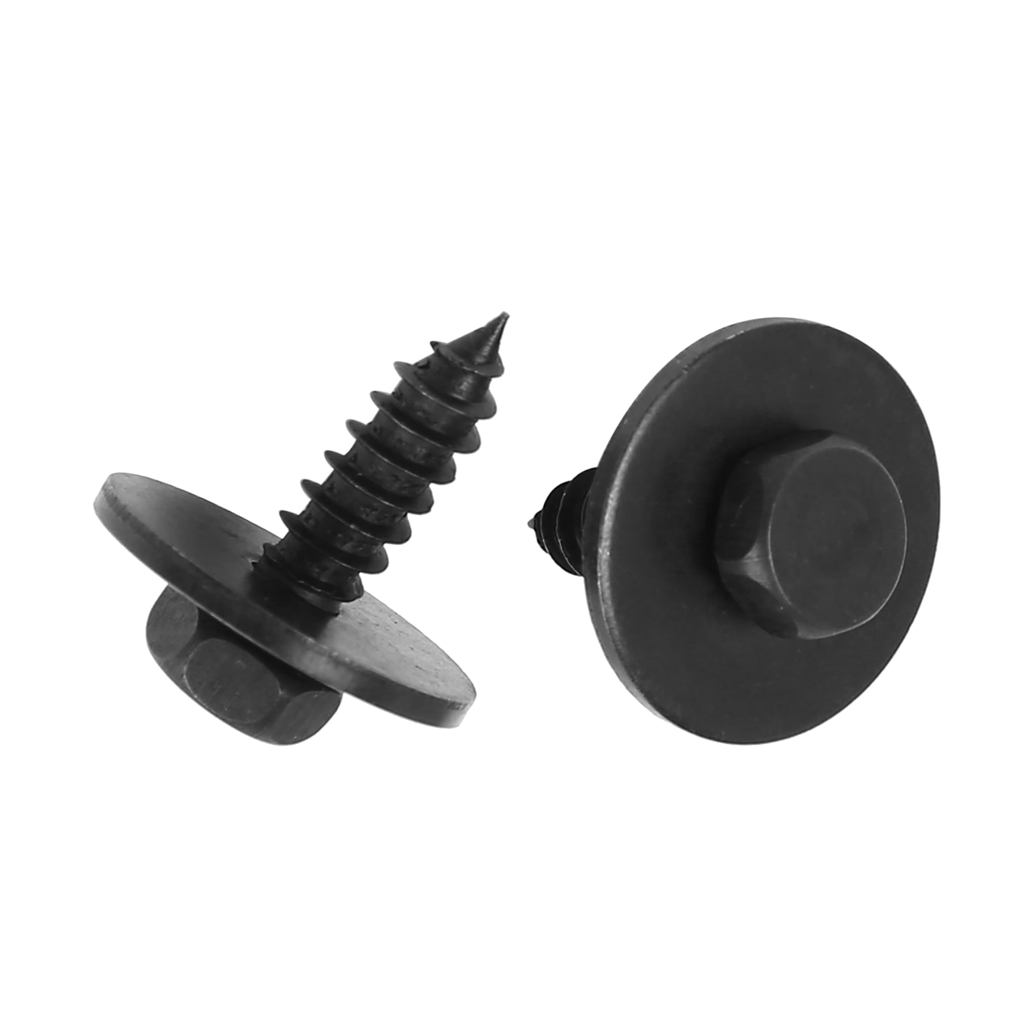 Unique Bargains 50 Pcs Car Screw Bolt Retainer Black Metal for BMW