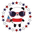 thumbnail image 2 of CafePress - Panda Patriotic USA - Pint Glass, Drinking Glass, 16 oz. CafePress, 2 of 4