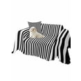 thumbnail image 2 of Black White Stripe Couch Cover for Dogs, Modern Minimalist Geometric Striped Washable Sofa Covers Slipcover for Pets Dogs Futon Cover, Couch Recliner Covers, Oversized Chair Slipcover 71"x91", 2 of 9