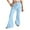 Light Blue #2, variant on WULMLEO Wide Leg Sweatpants Women Casual Flare Pants with Pockets Straight Leg Y2k Baggy Sweatpants Fall Fleece Sweat Pants White S