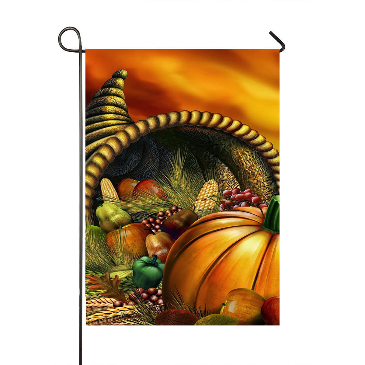 GCKG Thanksgiving Garden Flag,Happy Thanksgiving Day,Harvest,pumpkin ...