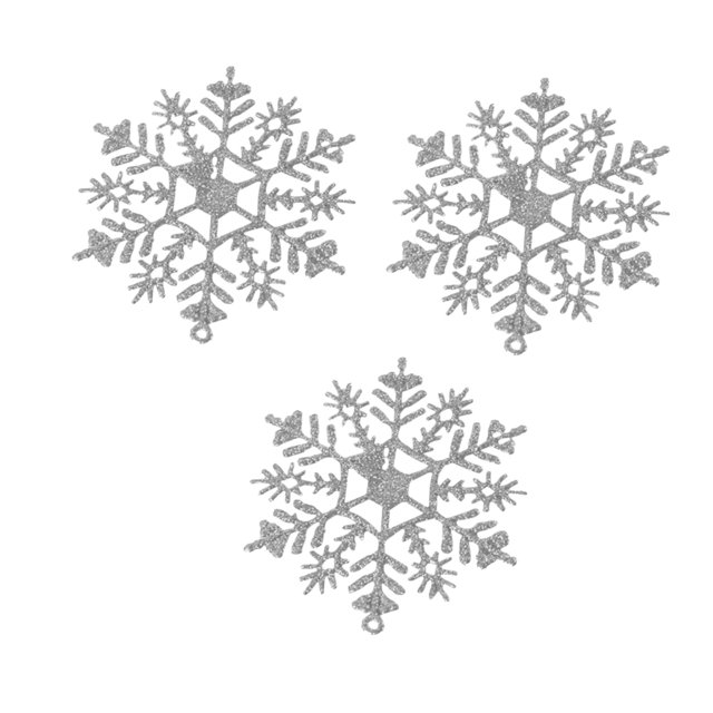Christmas Tree Decorations Ornaments Christmas Tree Ornaments Christmas Simulation Snowflake Xmas Ornament 3Pcs Christmas Decorations Tree Ornaments Snowflake Ornaments for Christmas Tree