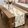 thumbnail image 6 of Easter Carrot Table Runner 72 Inches Long for Kitchen Dining, Spring Watercolor Modern Art Dresser Scarf Farmhouse, Dining Table Decorations for Wedding/Parties, 16 x 72 In, 6 of 8