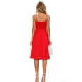 thumbnail image 3 of NAYAOTO Women 2026 Summer Dresses Tie Front V-Neck Spaghetti Strap Button Down A-Line Backless Swing Midi Dress, 3 of 6