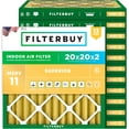 thumbnail image 1 of Filterbuy 20x20x2 MERV 11 (MPR 1200) Allergen Defense, Pleated HVAC AC Furnace Air Filters (12-Pack), 1 of 8