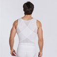thumbnail image 3 of Hombres Adelgazantes Body Shaper Nylon Transpirable Cómodo Más Delgado Chaleco de Compresión Top, 3 of 8